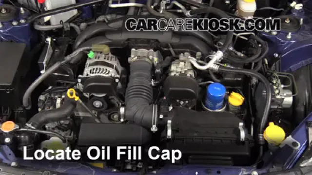 2013 Subaru BRZ Limited 2.0L 4 Cyl. Aceite Agregar aceite